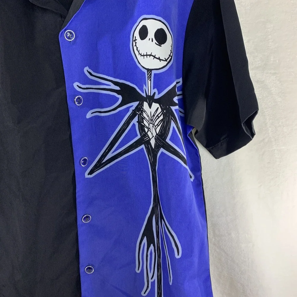 Tim Burton's Nightmare Before Christmas Men's Button Down Shirt Disney size S - Picture 2 of 14